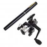 1M pliiatsiga &otilde;ngeritv koos spinningurulliga Raske minitaskuga teleskoopne p&uuml;&uuml;gikepp L&uuml;hike j&otilde;ej&auml;rve veehoidla J&auml;&auml;&otilde;ngede p&uuml;&uuml;gi tarvikud h&otilde;be