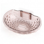 Seebikarbi seinaalus Stabiilne kinnitus Kiire drenaažiga akr&uuml;&uuml;list liimiga seebialused vannitoa jaoks sinine