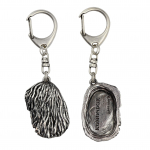 Komondor, Hungarian sheepdog, Mop Dog - Silver-plated key ring with dog, handbag decoration, backpack pendant by Art-Dog brand