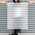Lenticular Sheet Film Invisible Effect without Sticky Invisibility Material 162 Lpi