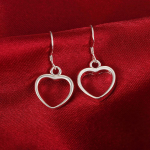 925 Sterling h&otilde;bedane &otilde;&otilde;nes s&uuml;damekujuline ripats, augustamine k&otilde;rvar&otilde;ngad Moodsad pulmaehted 1.30*1.50cm