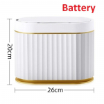 5L veekindel automaatne andur pr&uuml;gikast kirjutuslaud pr&uuml;gikast Paberikorv Luksuslik induktsioon nutikas pr&uuml;gikast vannitoa jaoks Magamistoa kodu valge