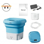 Kaasaskantav kokkupandav pesumasin USA pistik, kompaktne, madal m&uuml;ratase Energias&auml;&auml;stlikud sokid beebiriided Mini pesumasin vannitoatarbed US Plug