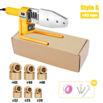 800W Toru Keevitusmasin Toru Jootekolb Plastik Keevitus PP/PPR/PB/PE Toru Kuumutamine Sulatus T&ouml;&ouml;riist 63/23 T&uuml;&uuml;bid