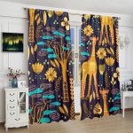 2 t&uuml;kki - Kaelkirjaku mustriga kardinad - Pol&uuml;estermaterjal - Magamistuba, elutuba, kabinet privaatsed kardinad - kohandatavad mustrid 30inchx65inchx2Pcs