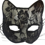 Naiste seksikas pits rebane kass n&auml;gu silm n&auml;gu mask Halloweeni peo cosplay rollim&auml;ng must
