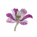 Uus moodne akr&uuml;&uuml;list lootosepross peen naiste rinnalillest ehe lilla