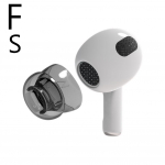 Apple AirPods 4 jaoks asendusk&otilde;rvakatted, k&otilde;rvatropid, libisemisvastane kork, kate K&otilde;rvaklappide imemine Reducti D3N1 transparent black-S