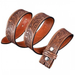 1,5 lai l&auml;&auml;nelik nahkv&ouml;&ouml; kauboile rodeoks vabaaja nahkv&ouml;&ouml; lillelise reljeefiga, suurus 28 kuni 40 40 inch