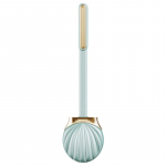 Pika k&auml;epidemega WC-hari Silikoonist harjapea WC-harja kesta kuju, hoidikuta, surnud nurgata, seinale paigaldatav puhastushari valge