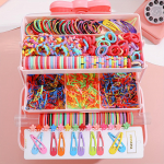 17KM 1000 armsate elastsete juukser&otilde;ngaste ja juuksen&otilde;elade komplekt &ndash; sobib kevadeks, suveks, s&uuml;giseks, talveks, ideaalne kingitus naistele (Juhuslikud v&auml;rvid, karbita)