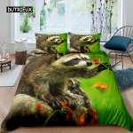 Pesukaru tekikott Armas loomateemaline voodipesukomplekt Nature Owl lohukott Wildlife Style King Size pol&uuml;estrist tekikate AU Single(140x210cm)