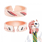 Anime Demon Slayer S&otilde;rmus Kimetsu No Yaiba Kamado Tanjirou Inspireeritud Reguleeritav S&otilde;rmus F&auml;nnidele Cosplay Rekvisiidid Ehted Kingitus nagu n&auml;idatud v&auml;rv
