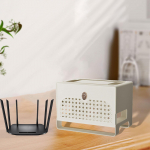 Cable Management Box Cord Holder Wire Storage Easy to Manage Router Shelf Organizer