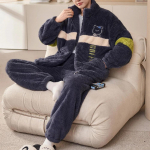 Meeste Talvine Soe Magamisriiete Pidžaamakomplekt Meeste Flanellist Pidžaama &Ouml;&ouml;riided Koduriietus Samet Korallfliis 6XL Suur Suurus Pijama XL
