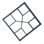 DIY Plastic Garden Pavement maker Manually Paving Cement Brick Stepping Making Tool for Yard Lawn 45x40x4cm