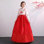 Naiste Korea traditsiooniline pikkade varrukatega klassikaline Han-saabaste kleit Cosplay kost&uuml;&uuml;m Naiste Korea pulmatantsukost&uuml;&uuml;m XL