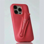 S&uuml;gisene uus Rho DIY huulepulk huulepulk Silikoonist kate iPhone'ile 16 15 14 13 12 11 Pro Max Plus telefonihoidja kaitsekate For iPhone 13&No Lipstick