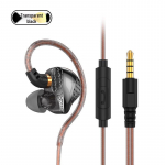 K&otilde;rvaklapid juhtmega spordile, millel on k&otilde;rva&uuml;mbris, v&otilde;imas bass ja m&uuml;rasummutus