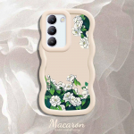 V&auml;rvitud muster Big Wave Edge pehme silikoon materjal Macaron telefoni &uuml;mbris p&otilde;rutuskindel kaitsev kummist korpus OnePlus Vivo Motorola Moto jaoks Motorola Moto G04 roosa