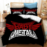 3D-printimine BABYMETAL Rockb&auml;nd 3 tk Voodipesukomplekt Poisid T&uuml;drukud &Uuml;hekohaline Kahekohaline Suurus Tekikott Padjap&uuml;&uuml;r Voodi Lapsed T&auml;iskasvanud Kodutekstiil EU Twin 135x200cm