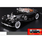 1/18 Valatud S&otilde;iduk Mercedes Benz 500K Mudelauto M&auml;nguasi Heli ja Valgusega M&auml;nguasi Kingitused 1/18-Size:29*10.5*8cm must