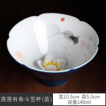 K&auml;sitsi valmistatud n&auml;put&auml;is lilledega keraamiline teetass Roosa naiste teetass Kodumajapidamises kasutatav Kung Fu teekomplekt &Auml;mbrik&uuml;barad tassid 10.5x5.5cm 140ML