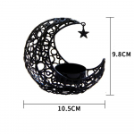Metallist k&uuml;&uuml;nlajalg, kuukujuline k&uuml;&uuml;nlahoidja kodune t&ouml;&ouml;laua ornament magamistoa vitriinide kaunistamiseks Eid Mubarak Ramadan kuld