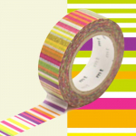 Masking Tape MT multi Lignes vives - multi border vivid