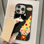 Telefoni&uuml;mbris iPhone 11 13 XR XS Max &uuml;mbrisele iPhone 12 14 15 16 Pro Max 12 Pro 15 Plus Nahast v&auml;rvitud veekindel kukkumis- ja kulumiskindel multikas iPhone 16 Pro Max roosa