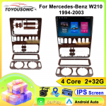 TOYOUSONIC Autoraadio Mercedes-Benz W210 jaoks Android-ekraaniga Meediavideo M&auml;ngija GPS-navigaator Peaseade Carplay 2 Din Android Auto