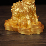 1 paar Hiina vasest Fengshui Kylin Chi-Lin Qilin jumala metsalise kuju kodukaunistuseks