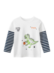 27 last 2024 uus s&uuml;gisene dinosauruse pikkade varrukatega v&otilde;lts kaheosaline T-s&auml;rk poistele 140 cm