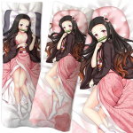 Anime Demon Slayer Kochou Shinobu figuur v&otilde;rdse keha kallistatav kehapadi padjap&uuml;&uuml;r kahepoolne 3D-tr&uuml;kk DIY kahem&otilde;&otilde;tmeline seksikas kingitus 50x150cm pillowcase