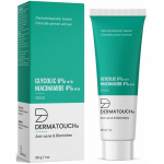 DERMATOUCH Glycolic 6% w/w Niacinamide 6% w/w Cream |For Anti-acne and Blemishes | For All Skin Types | For Both Men & Women | 30G