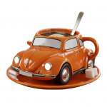 Mardikakujuline kohvikruus K&auml;sitsi valmistatud vaigust mardika teetass Kodukontori sisustusega kohvikruus Kingitus autof&auml;nnidele mardikas&otilde;pradele