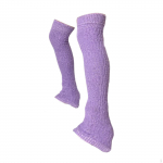Ice Skating Leg Warmers Knitted Long Thick over Knee Soft Portable Footless Socks for
