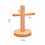 Puidust tassihoidja puu kujuga kohvitass teetass t&uuml;hjendus hoiuresti alus Kodu k&ouml;&ouml;k kruus rippuv vitriin korraldaja riiul