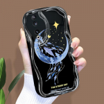 Armas koomiksimustriga kreemjas tekstuuriga korpus Lainelise servaga pehme silikoonkaanega telefoni&uuml;mbris Huawei Honor Infinix Tecno iPhone'i jaoks Tecno Spark Go 2024 valge