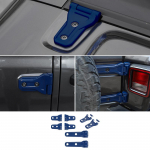ABS Ukse Kapuutsi Varuvaratta Kinnituse Hinge Dekoratiivne Kate Kleebis Sobib Jeep Wrangler JL 2018+ 2-Ukseline Versioon V&auml;lisosa Tarvikud sinine