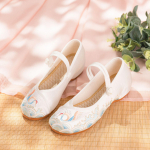 2024. aasta suvised siidist satiinist retro Cheongsam Hanfu naistekingad 34 valge