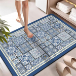 Superimav Vannitoap&otilde;randamatt Libisemisvastane Vannitoavaip WC-vaip Uksejalatsimatt Vannitoa Libisemisvastane Kummist Du&scaron;ivaip 60&times;90cm