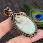 Ruby in Fuchsite Gemstone Handmade Copper Wire Wrap Jewelry Pendant 2.96 K4m04