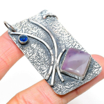 Tiffany Stone,Blue Topaz 925 Sterling Silver Jewelry Pendant 2.44 s2c78