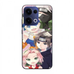 Coque de t&eacute;l&eacute;phone - Maniacase - Oppo Reno 13 5G - Silicone - Souple - Kakashi Naruto Sasuke Sakura