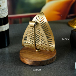 Kuldne Vabaltseisev Moodne Salvr&auml;tikuhoidja Lehekujundusega, Lauaplaadi Paberk&auml;ter&auml;tikute Dispenser, Salvr&auml;tikute Hoiukorraldaja Style 1 kuld