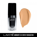 Lakme Absolute 3D Cover Foundation SPF 30 - Warm Sand 15ml smooth finish