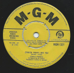 7-tolline plaat CONNIE FRANCIS - Hispaania &ouml;&ouml;d ja sina MGM1327 MGM Records 1966 UK Pop Kasutatud