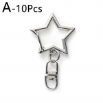 10 tk Konksud Klambrid DIY &Uuml;hev&auml;rvilised K&auml;sit&ouml;&ouml; Valmistamine Metallist Pandlad Kottidele V&otilde;tmehoidjatele P&ouml;&ouml;rlev Multifunktsionaalne T&auml;hekujuline K&auml;sitsi Valmistatud Tarvikud