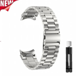Metallist rihm Samsung Galaxy Watch 7 6 5 4 44 mm 40 mm k&auml;ev&otilde;ru jaoks &Uuml;he kl&otilde;psuga kinnitus Samsung Galaxy Watch 7 6 klassikalisele 47 mm rihmale Galaxy Watch 4 40mm h&otilde;be